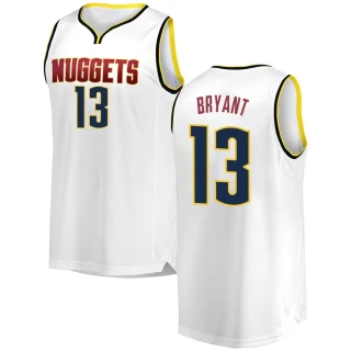 Men's Thomas Bryant Denver Nuggets White Fast Break 2018/19 Jersey - Association Edition