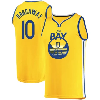 Men's Tim Hardaway Golden State Warriors Gold Fast Break 2019/20 Jersey - Statement Edition