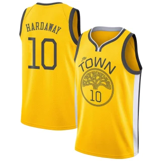 Men's Tim Hardaway Golden State Warriors Gold Swingman Yellow 2018/19 Jersey - Earned Edition