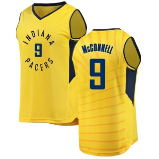 Men's T.J. McConnell Indiana Pacers Gold Fast Break Jersey - Statement Edition