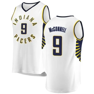 Men's T.J. McConnell Indiana Pacers White Fast Break Jersey - Association Edition