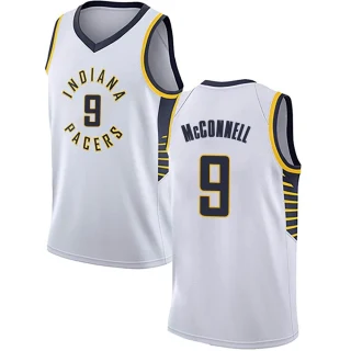 Men's T.J. McConnell Indiana Pacers White Swingman Jersey - Association Edition