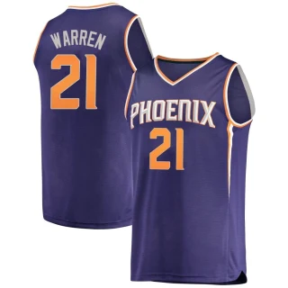 Men's T.J. Warren Phoenix Suns Purple Fast Break Jersey - Icon Edition