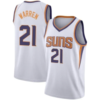 Men's T.J. Warren Phoenix Suns White Swingman 2020/21 Jersey - Association Edition
