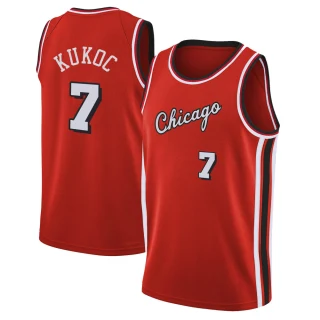 Men's Toni Kukoc Chicago Bulls Red Swingman 2021/22 City Edition Jersey