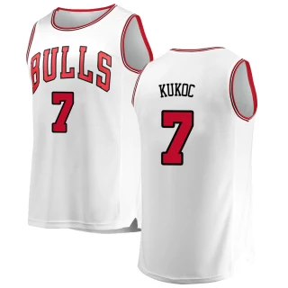 Men's Toni Kukoc Chicago Bulls White Fast Break Jersey - Association Edition