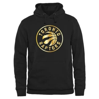 Men's Toronto Raptors Gold Collection Pullover Hoodie - Black