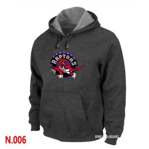 Men's Toronto Raptors Grey Pullover Hoodie - Dark