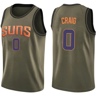 Men's Torrey Craig Phoenix Suns Green Swingman Salute to Service Jersey