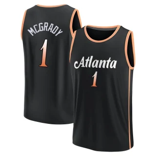 Men's Tracy McGrady Atlanta Hawks Black Fast Break 2022/23 City Edition Jersey
