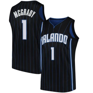 Men's Tracy Mcgrady Orlando Magic Black Swingman Jersey - Statement Edition