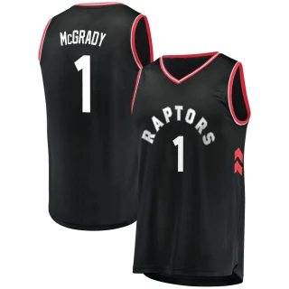 Men's Tracy McGrady Toronto Raptors Black Fast Break Jersey - Statement Edition