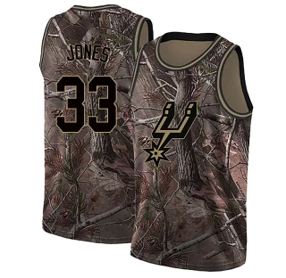 Men's Tre Jones San Antonio Spurs Camo Swingman Realtree Collection Jersey