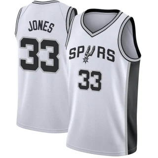 Men's Tre Jones San Antonio Spurs White Swingman Jersey - Association Edition