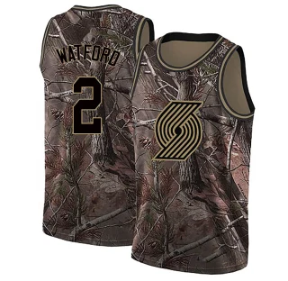 Men's Trendon Watford Portland Trail Blazers Camo Swingman Realtree Collection Jersey
