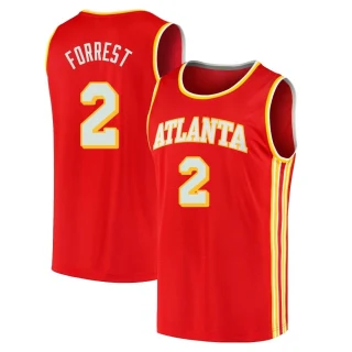 Men's Trent Forrest Atlanta Hawks Red Fast Break 2020/21 Jersey - Icon Edition