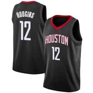 Men's Trevor Hudgins Houston Rockets Black Swingman Jersey - Statement Edition