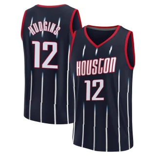 Men's Trevor Hudgins Houston Rockets Navy Fast Break 2021/22 Replica City Edition Jersey