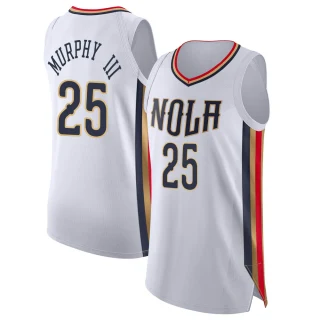 Men's Trey Murphy III New Orleans Pelicans White Authentic 2021/22 City Edition Jersey