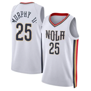 Men's Trey Murphy III New Orleans Pelicans White Swingman 2021/22 City Edition Jersey