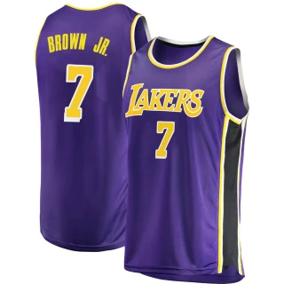 Men's Troy Brown Jr. Los Angeles Lakers Purple Swingman 2018/19 Jersey - Statement Edition