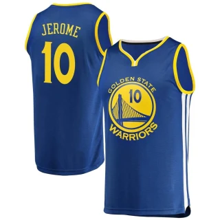 Men's Ty Jerome Golden State Warriors Gold Fast Break Royal Jersey - Icon Edition