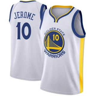 Men's Ty Jerome Golden State Warriors Gold Swingman White Jersey - Association Edition