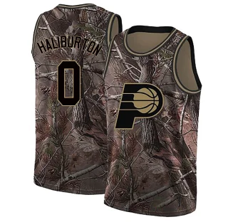 Men's Tyrese Haliburton Indiana Pacers Camo Swingman Realtree Collection Jersey
