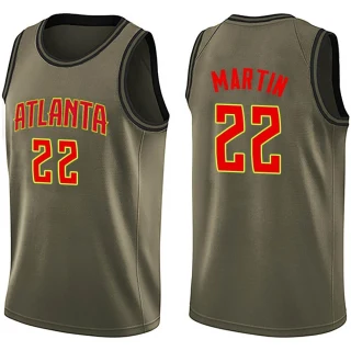 Men's Tyrese Martin Atlanta Hawks Green Swingman Salute to Service Jersey