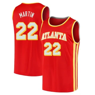 Men's Tyrese Martin Atlanta Hawks Red Fast Break 2020/21 Jersey - Icon Edition