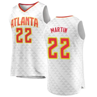 Men's Tyrese Martin Atlanta Hawks White Fast Break Jersey - Association Edition