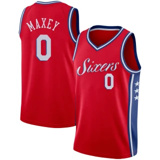 Men's Tyrese Maxey Philadelphia 76ers Red Swingman Jersey - Statement Edition
