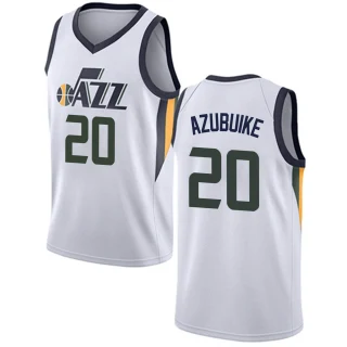Men's Udoka Azubuike Utah Jazz White Swingman Jersey - Association Edition