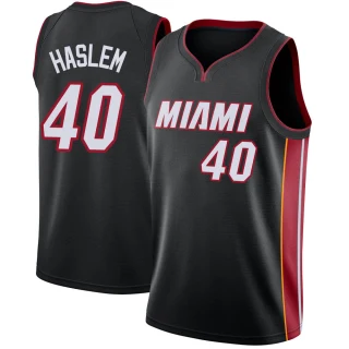 Men's Udonis Haslem Miami Heat Black Swingman Jersey - Icon Edition