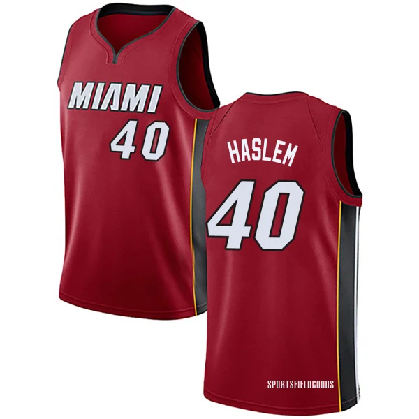 Men's Udonis Haslem Miami Heat Red Swingman Jersey - Statement Edition