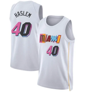 Men's Udonis Haslem Miami Heat White Swingman 2022/23 City Edition Jersey
