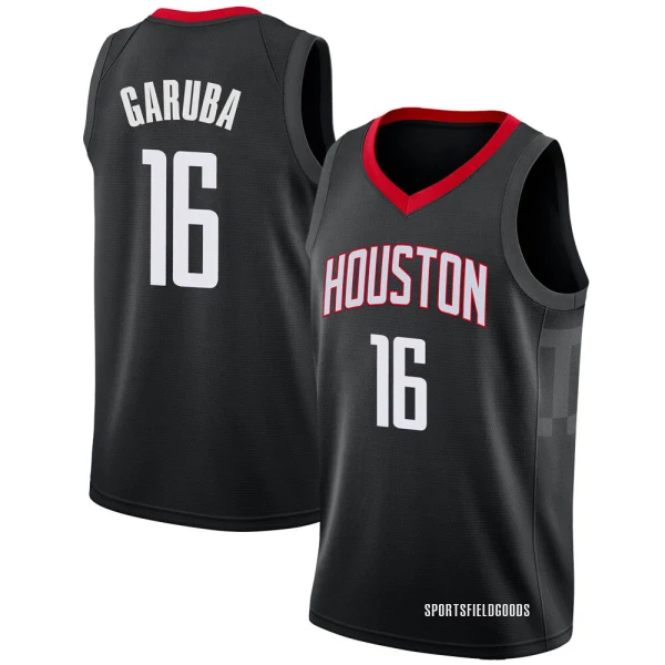 Men's Usman Garuba Houston Rockets Black Swingman Jersey - Statement Edition