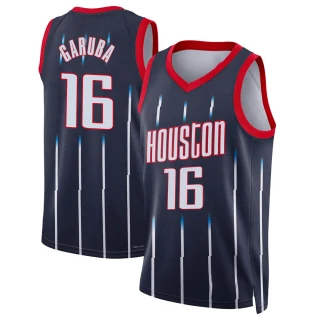 Men's Usman Garuba Houston Rockets Navy Swingman 2021/22 City Edition Jersey