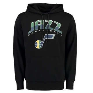 Men's Utah Jazz Black UNK Ballout Pullover Hoodie -