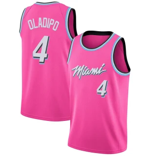 Men's Victor Oladipo Miami Heat Pink Swingman 2018/19 Jersey - Earned Edition