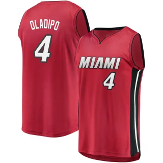 Men's Victor Oladipo Miami Heat Red Fast Break Jersey - Statement Edition