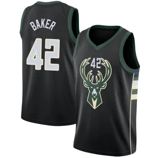 Men's Vin Baker Milwaukee Bucks Black Swingman Jersey - Statement Edition