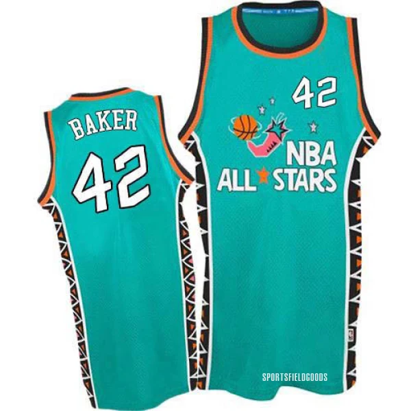 Men's Vin Baker Milwaukee Bucks Light Blue Swingman 1996 All Star Throwback Jersey