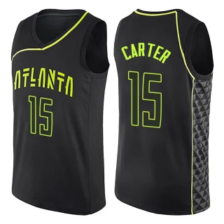 Men's Vince Carter Atlanta Hawks Black Swingman City Edition Jersey