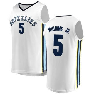 Men's Vince Williams Jr. Memphis Grizzlies White Fast Break Jersey - Association Edition