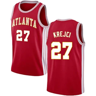 Men's Vit Krejci Atlanta Hawks Red Swingman Jersey - Statement Edition