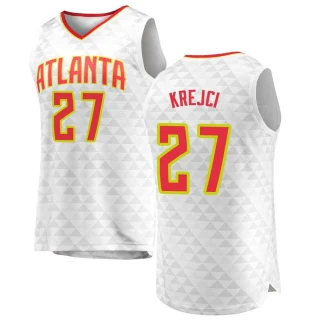 Men's Vit Krejci Atlanta Hawks White Fast Break Jersey - Association Edition