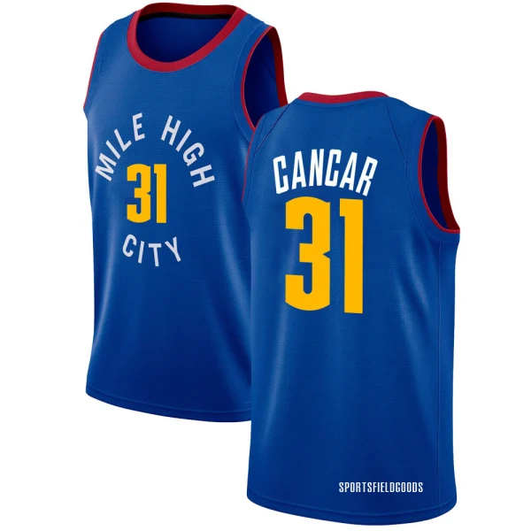 Men's Vlatko Cancar Denver Nuggets Blue Swingman Jersey - Statement Edition