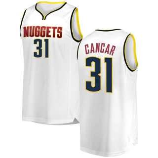 Men's Vlatko Cancar Denver Nuggets White Fast Break 2018/19 Jersey - Association Edition