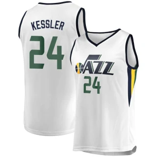 Men's Walker Kessler Utah Jazz White Fast Break Jersey - Association Edition